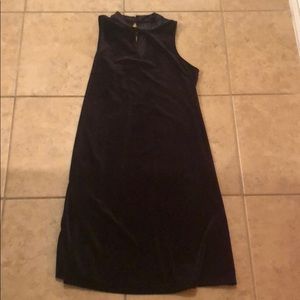 Black velvet dress